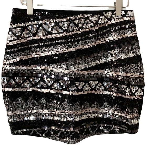 Express Dresses & Skirts - Express Sequins Mini Skirt
